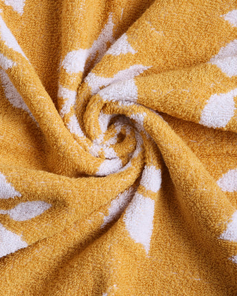 Paisley Mustard Yarn Dyed Jacquard | Liventra Bath Towel