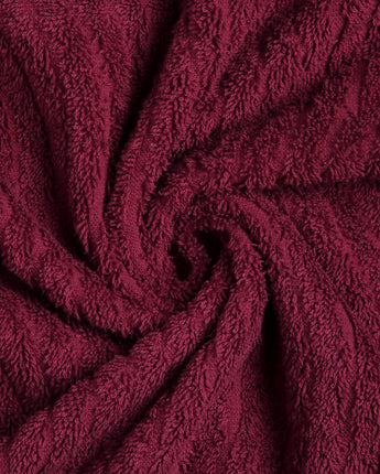 Maroon | Elixtra Texture Bath Towel