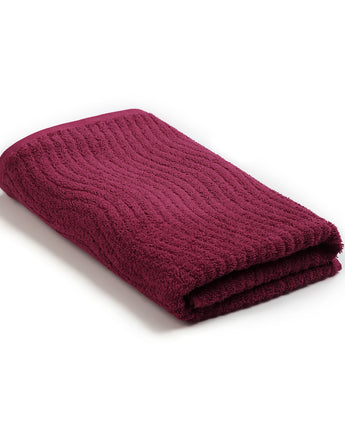 Maroon | Elixtra Texture Bath Towel