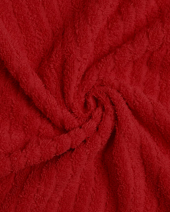 Red | Elixtra Texture Hand Towel